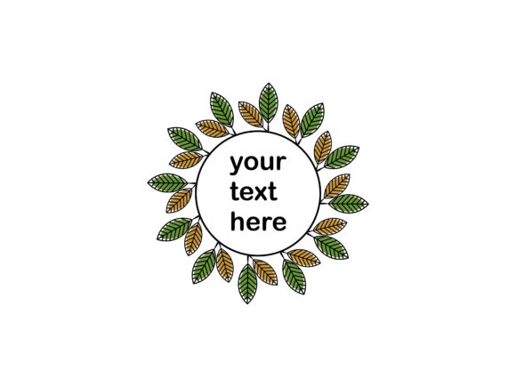 Circle Leaf Frame Graphics and Logos Review