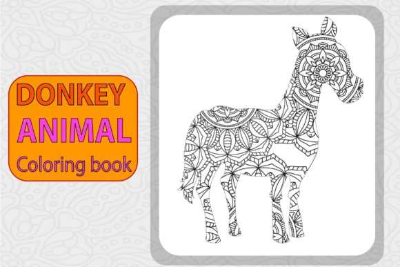 Donkey Coloring Pages for KDP: Graphics & Editorial Design Review