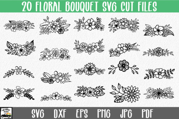 Floral Bouquet SVG Bundle for Graphics and Crafts