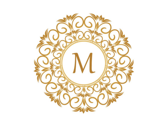 Floral Monogram Letter Design: Premium Graphics for Graphic Templates