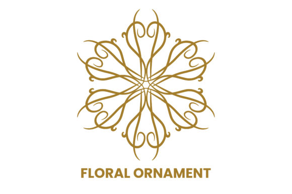 Floral Ornament Graphics for Crafts and Branding