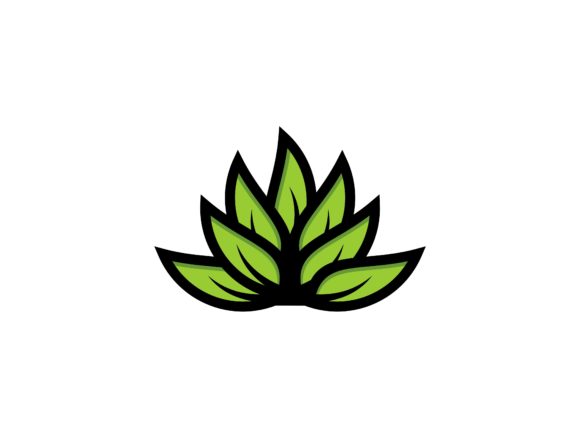 Flower Lotus Leaf Abstract Beauty Logo for Graphics and Logos
