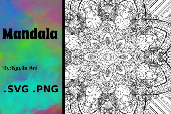Kaleidoscope Coloring Page Design SVG Graphics and Backgrounds