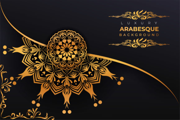 Mandala Background Floral Islamic Style Graphics