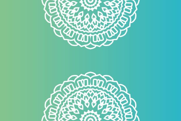 Mandala Floral Background Style Graphics for Handmade Designs