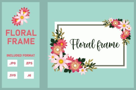Vector Floral Frame Design: A Graphics Review for Print Templates
